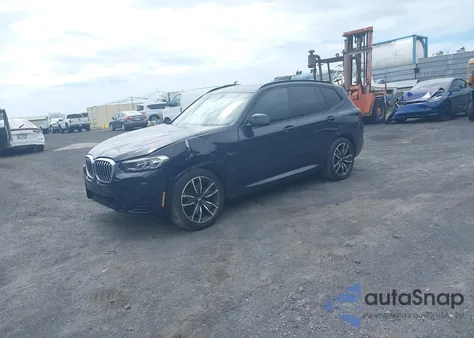 2022 BMW X3 Sdrive30I из США, поврежденный, VIN 5UX43DP08N9K83870